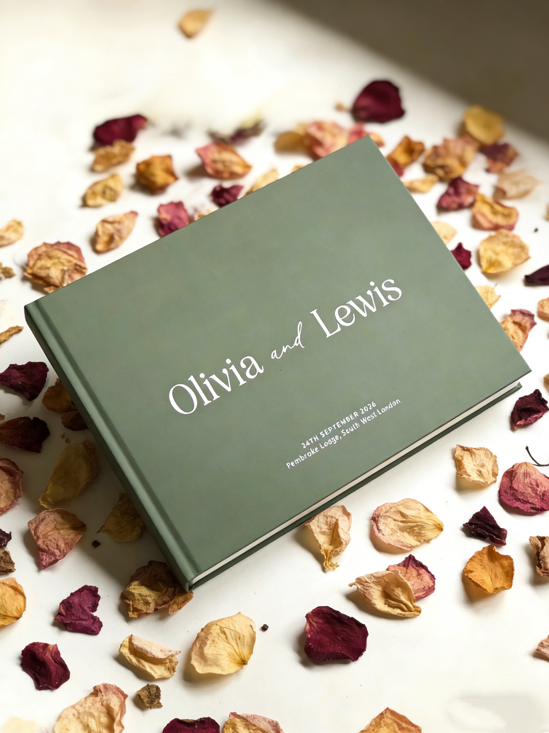 Personalized Guest Book - Custom Wedding Guest Book Personalized Photo