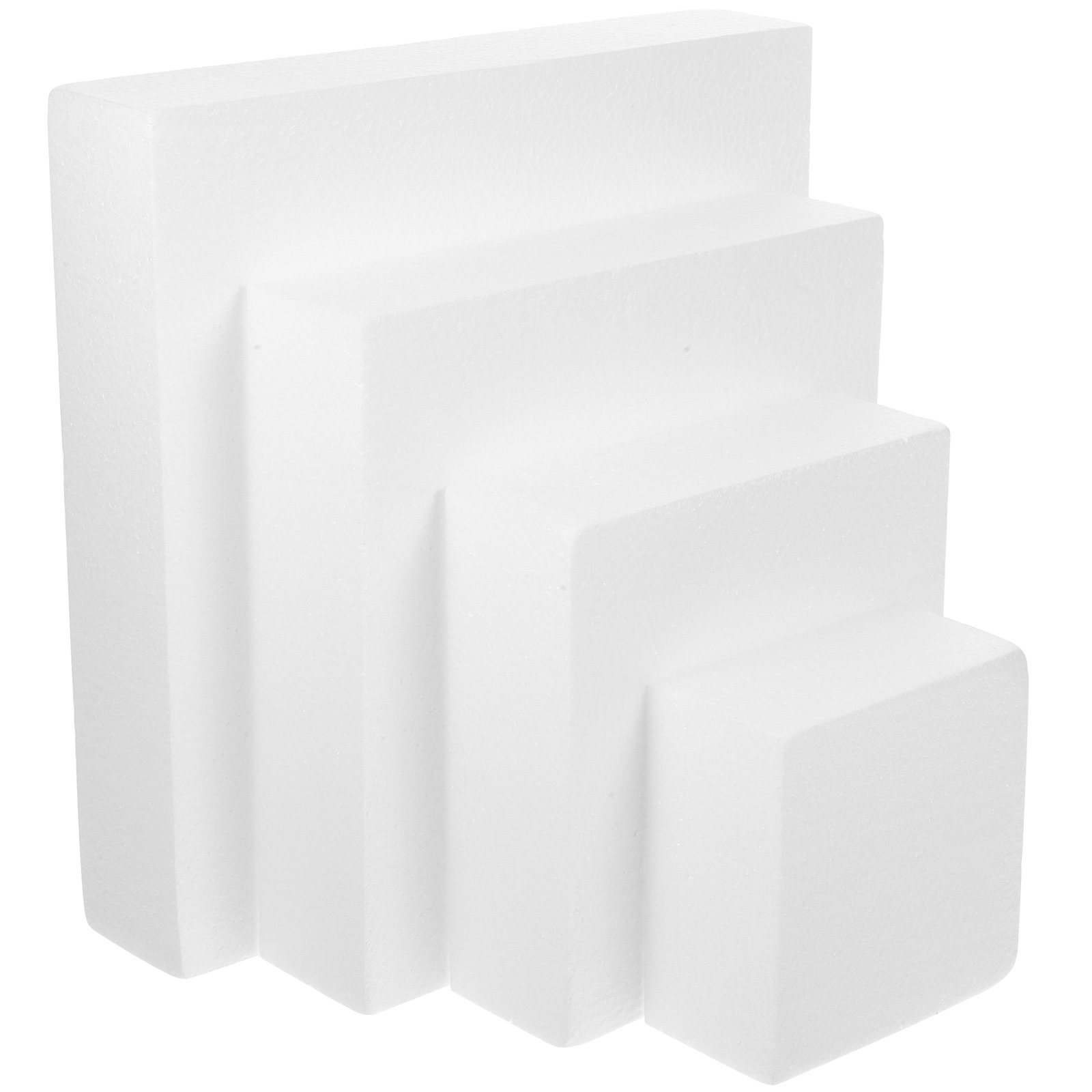 Wedding Cake Supply - 4Pcs Foam Cake Dummies Cubic Shape