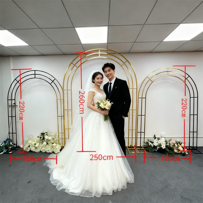Wedding Party Supply Store - Metallic Gold Wedding Arch Stand，Wedding Party