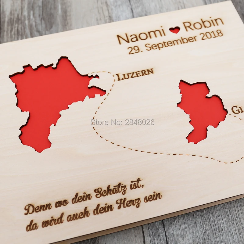 Rustic personalized wedding gu – Personalized Guest Book recenzja i cena