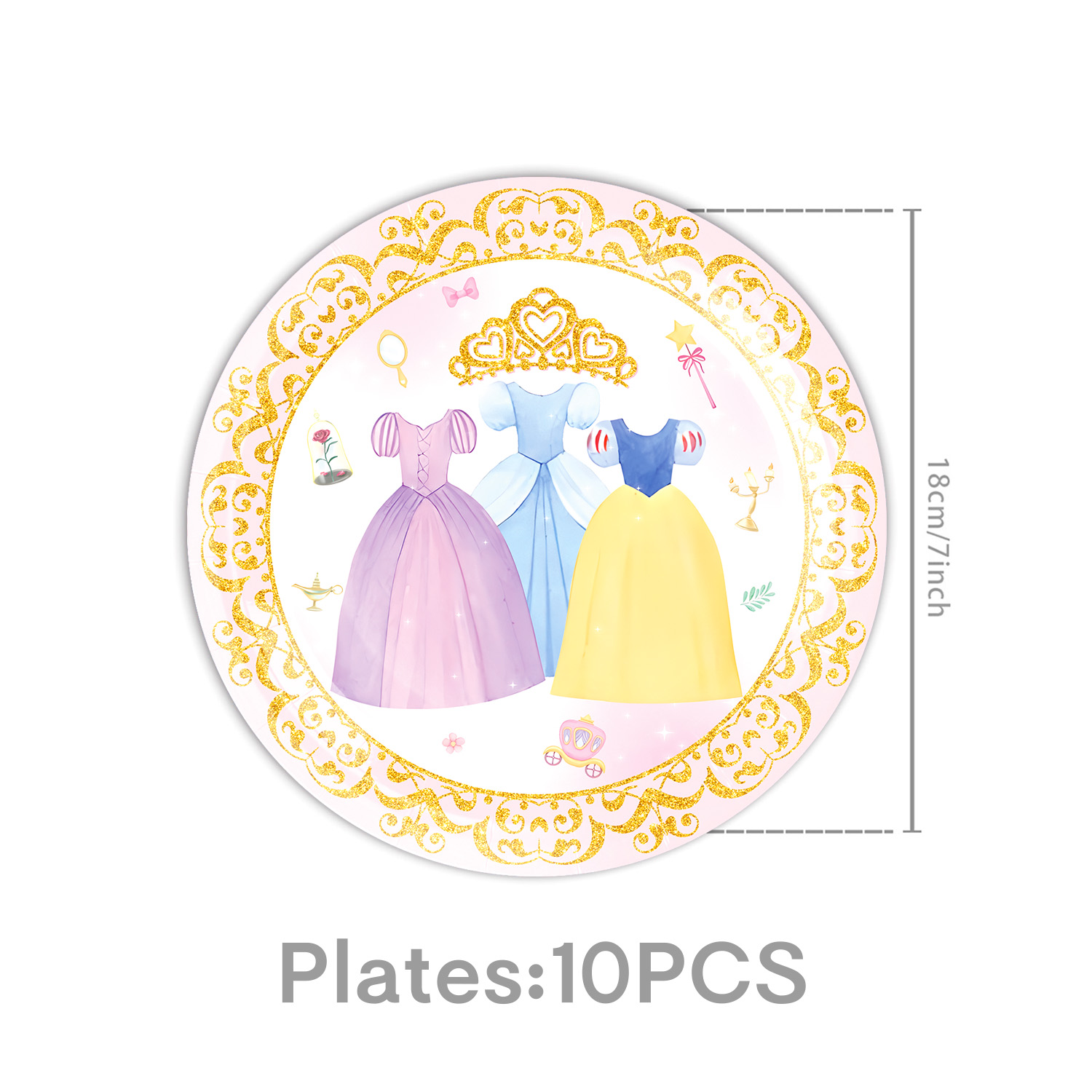 Princess Dress Girls Birthday  – Confetti Balloon Set recenzja i cena
