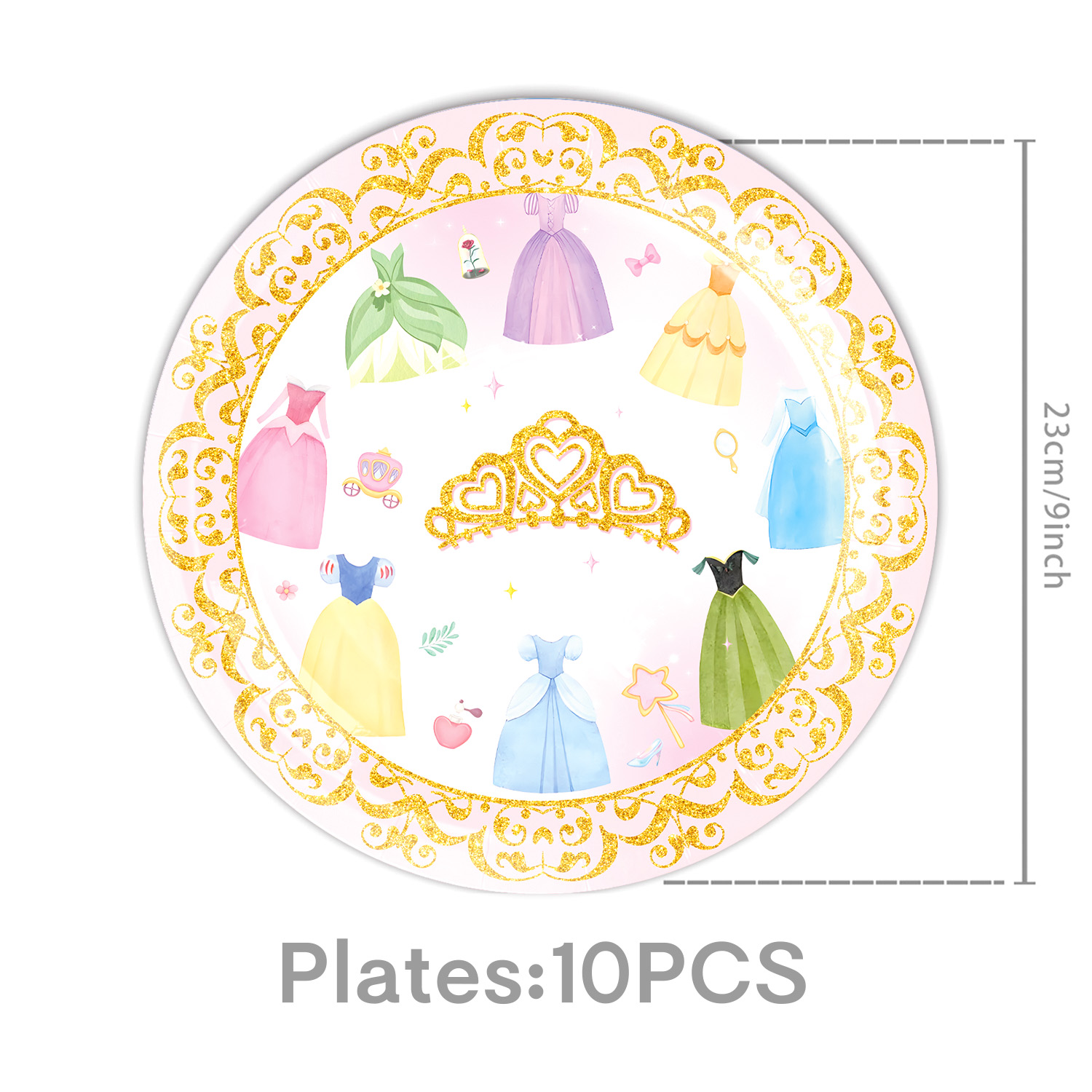 Princess Dress Girls Birthday  – Confetti Balloon Set recenzja i cena