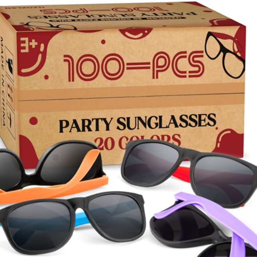 100 Pack Neon Color Sunglasses – Wedding Supply Bulk recenzja i cena