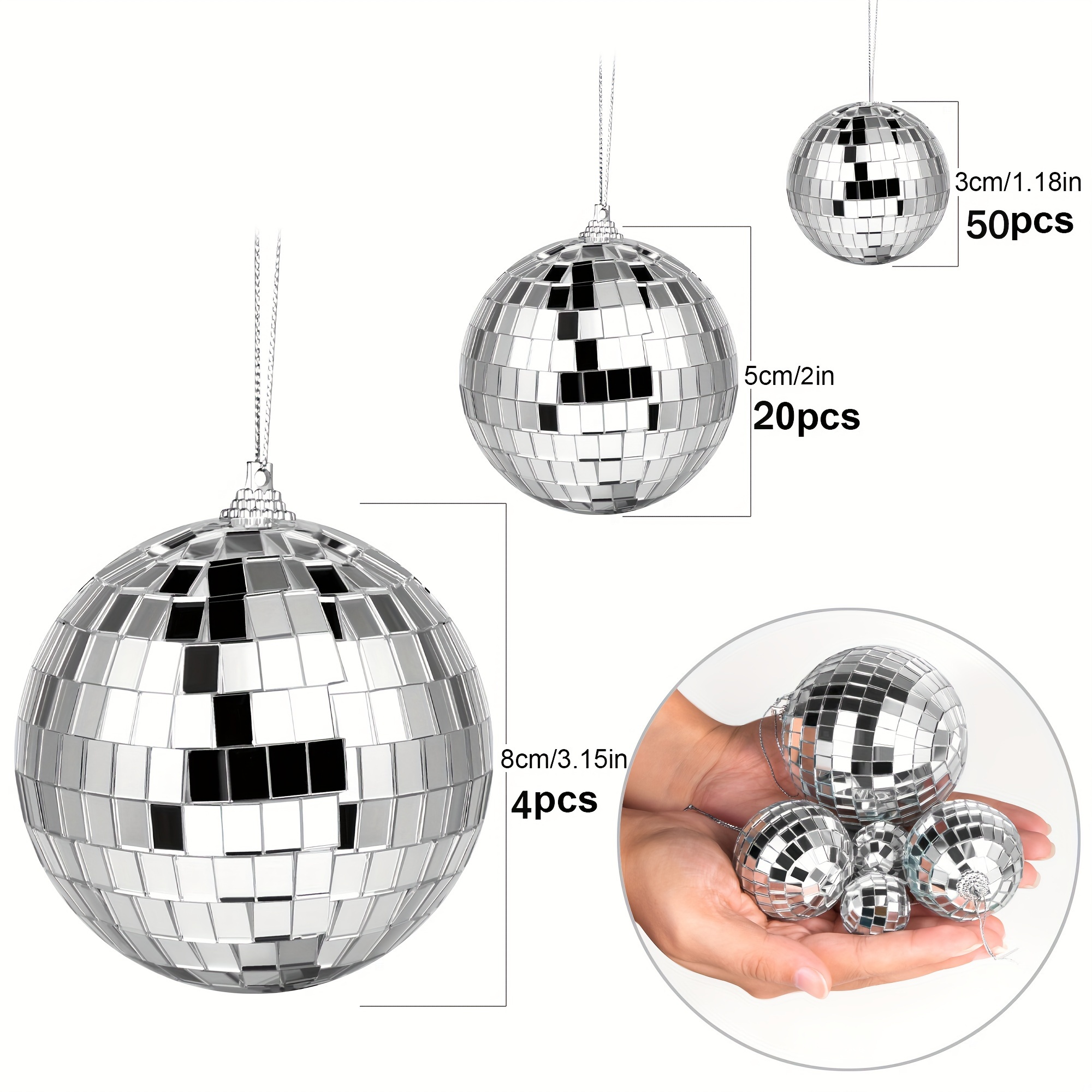 74pcs Disco Ball, Christmas De – Wedding Cake Supply recenzja i cena