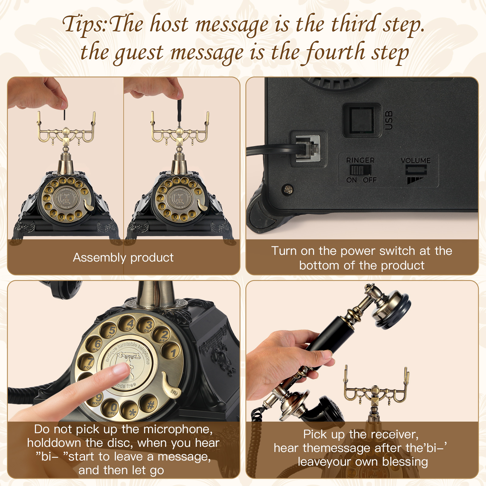 Audio message book phone weddi – Personalized Guest Book recenzja i cena