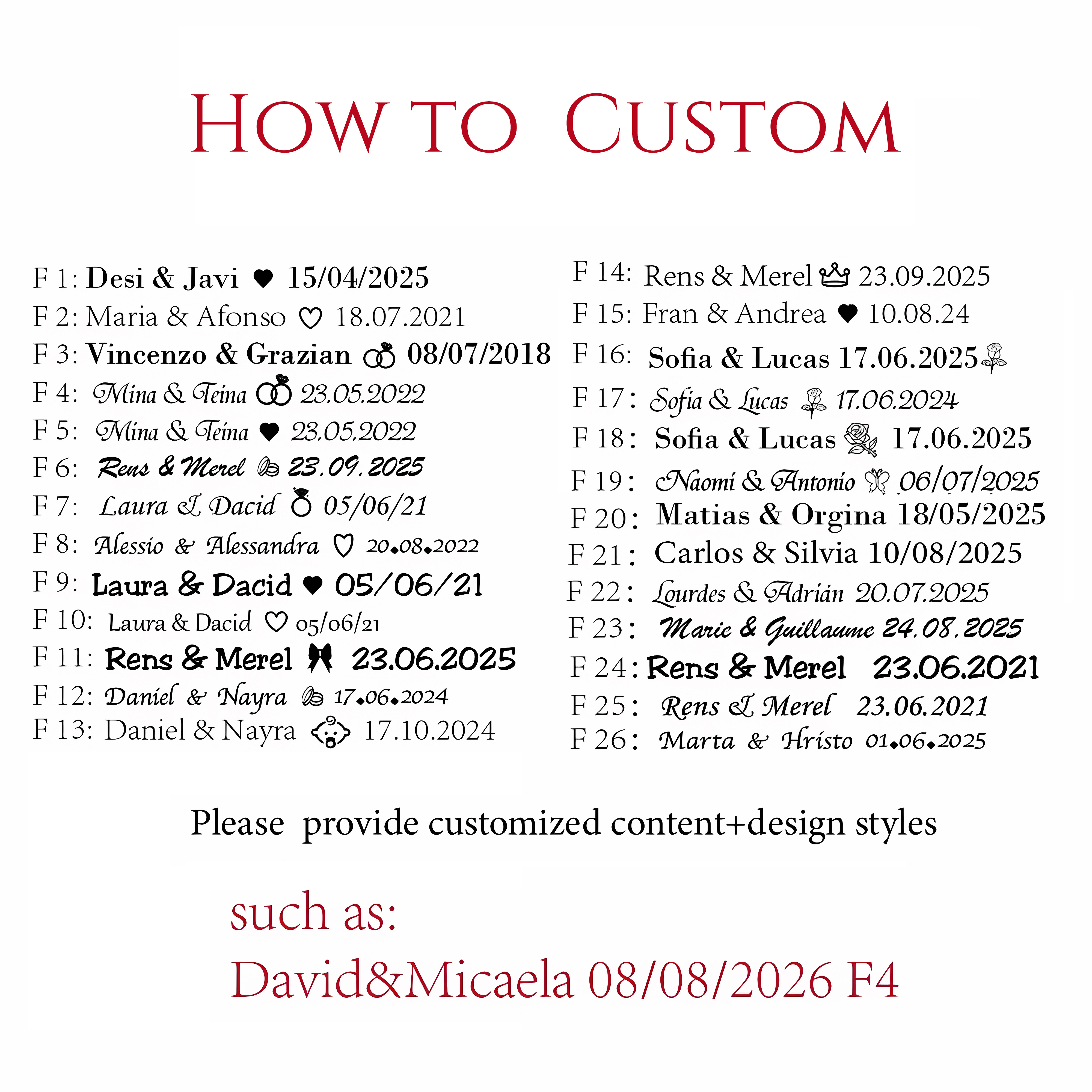 10-90pcs Personalized Engraved – Wedding Supply Bulk recenzja i cena
