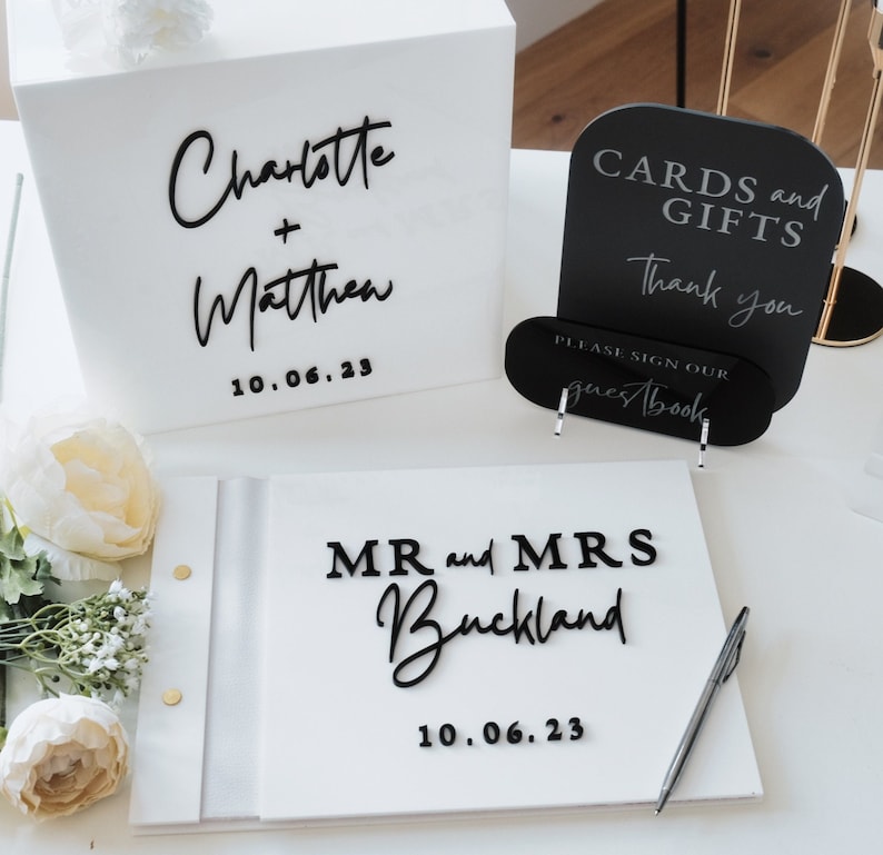 White Card Box for Wedding 3D  – Personalized Guest Book recenzja i cena