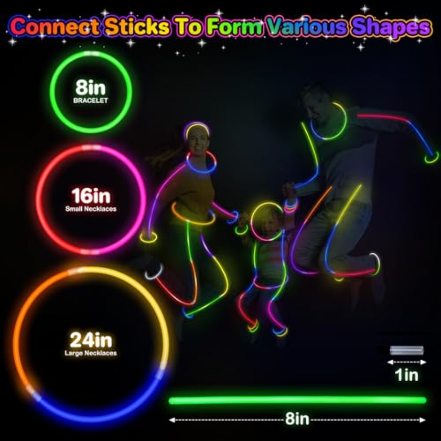 400Pcs Glow Sticks Bulk Party  – Wedding Supply Bulk recenzja i cena