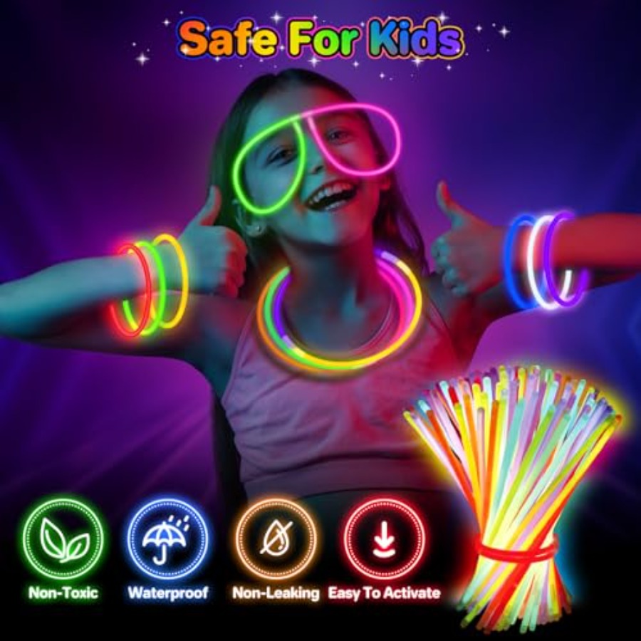 400Pcs Glow Sticks Bulk Party  – Wedding Supply Bulk recenzja i cena