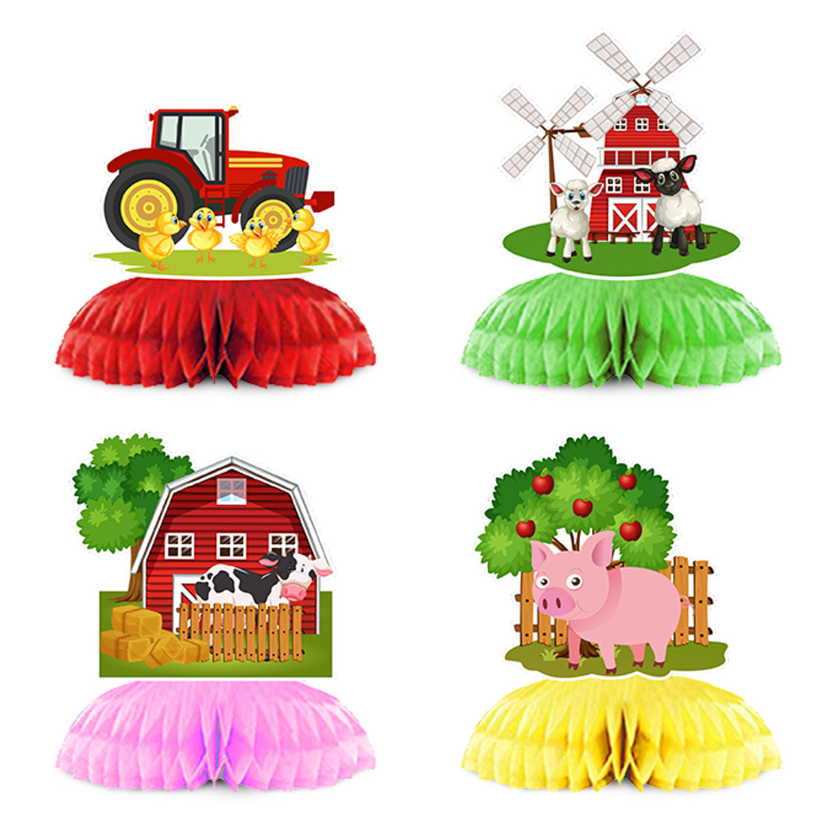 Cartoon Farm Animal Theme Birt – Confetti Balloon Set recenzja i cena