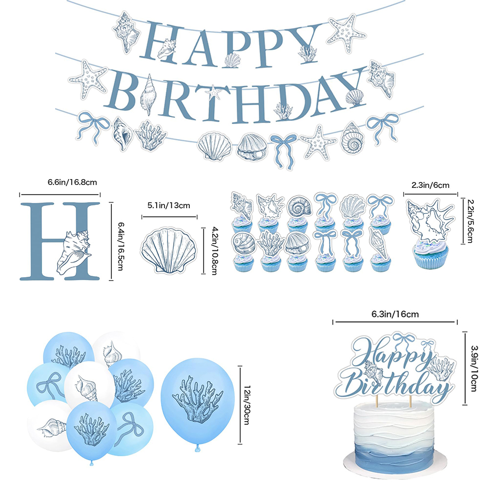 Elegant Ocean Mermaid Birthday – Confetti Balloon Set recenzja i cena