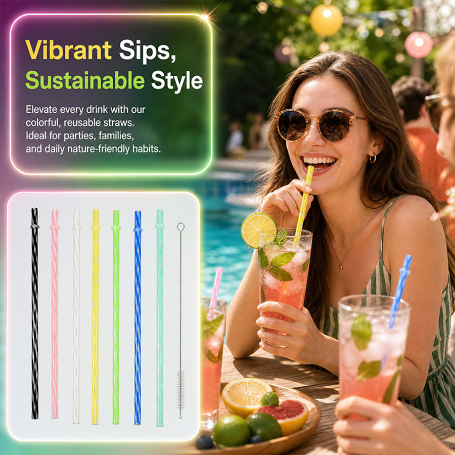 25Pcs Colorful Striped Reusabl – Wedding Supply Bulk recenzja i cena