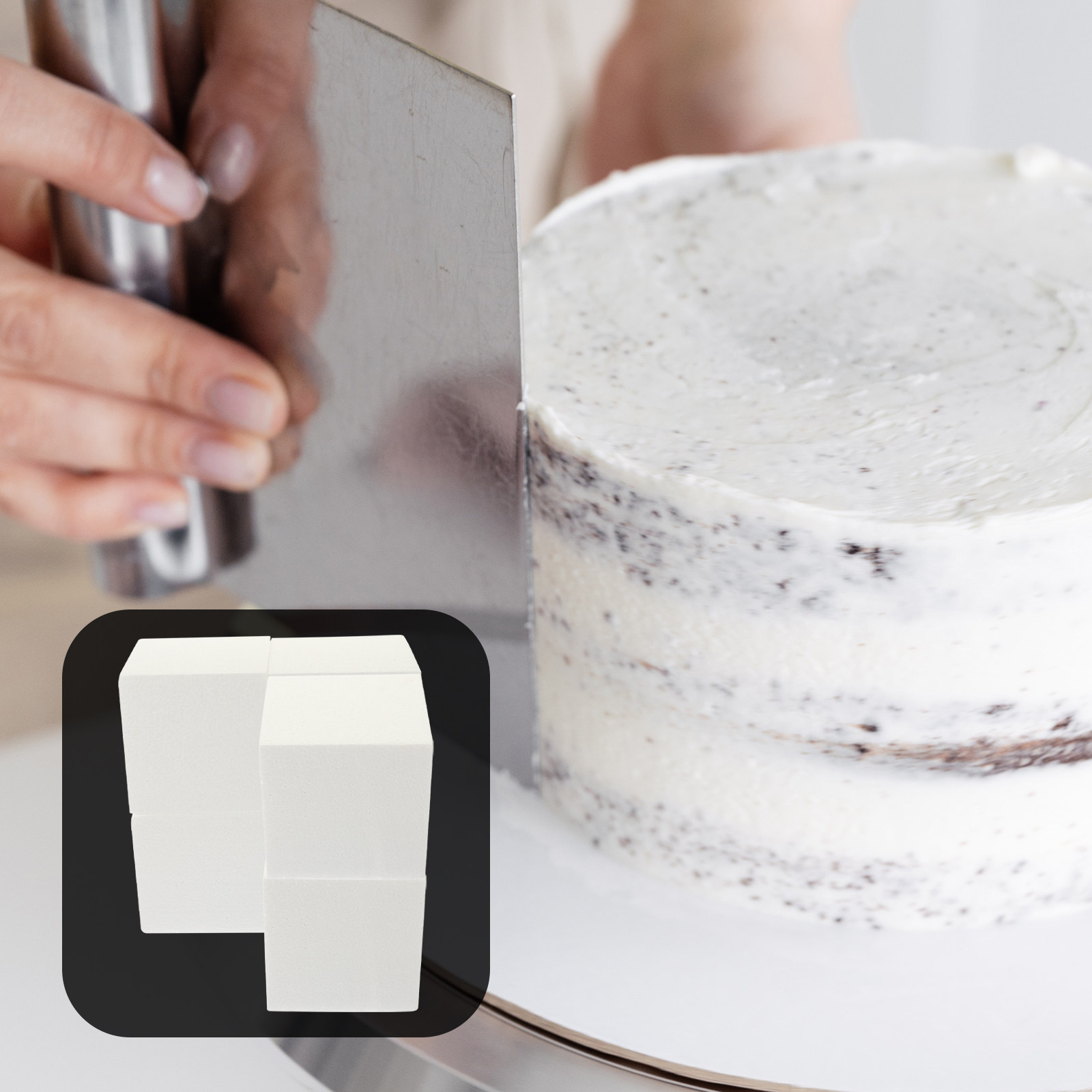 6Pcs Reusable Cubic Cake Dummi – Wedding Cake Supply recenzja i cena
