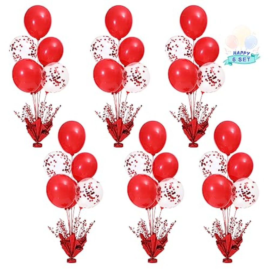 6 Set Christmas Table Balloons – Confetti Balloon Set recenzja i cena