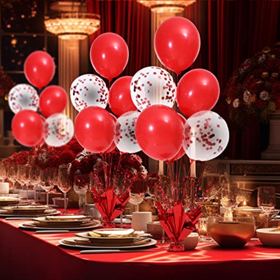 6 Set Christmas Table Balloons – Confetti Balloon Set recenzja i cena