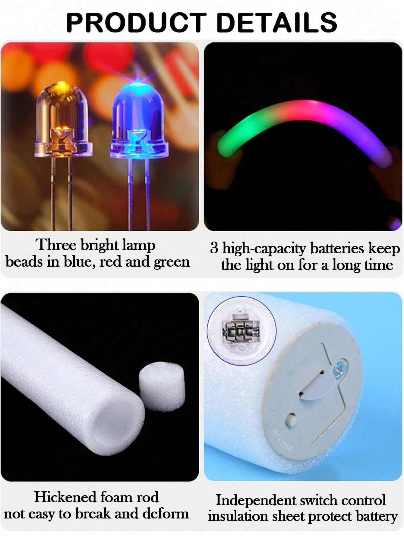36 Foam Glow Sticks in Bulk, 3 – Wedding Supply Bulk recenzja i cena