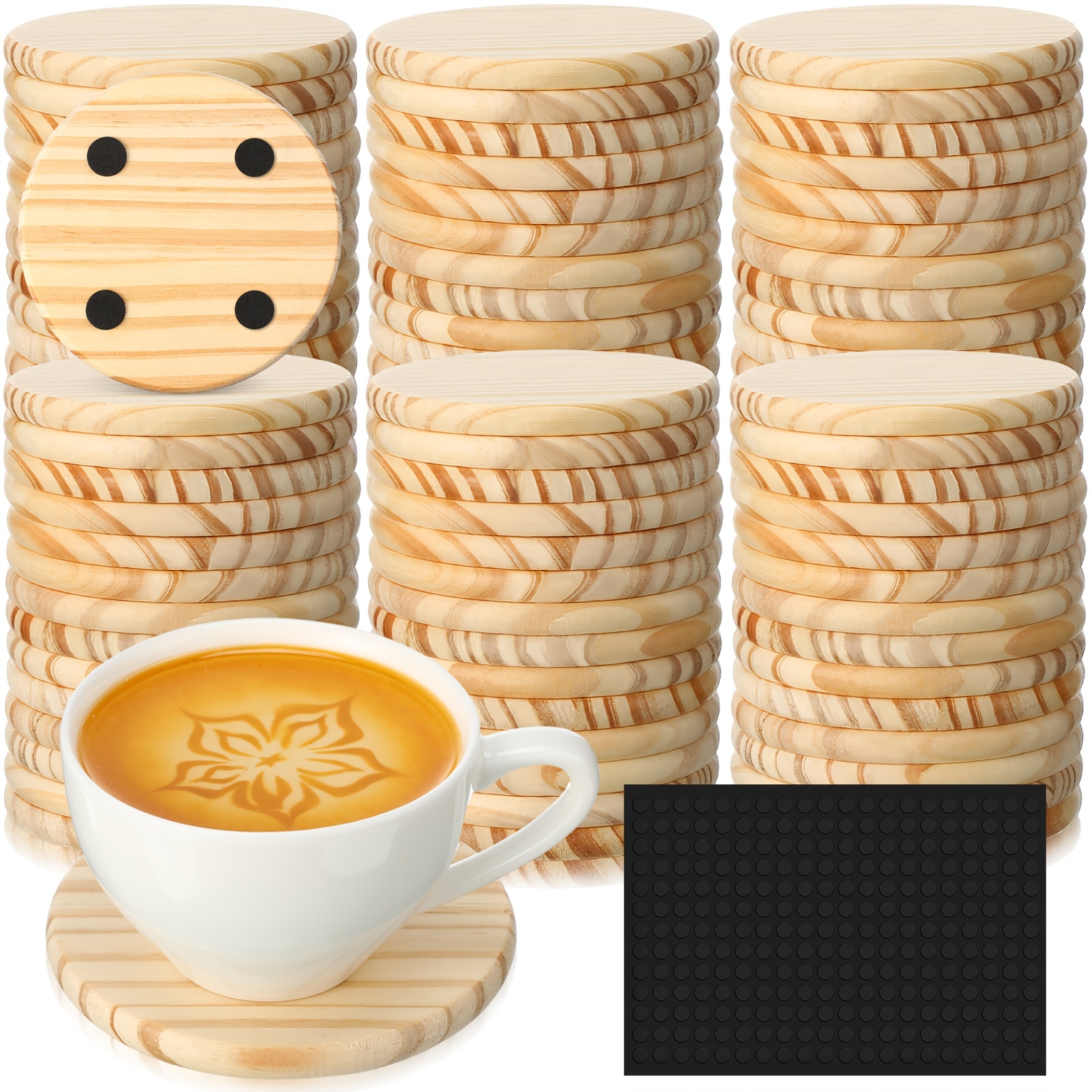 72pcs Unfinished Wood Coasters – Wedding Supply Bulk recenzja i cena