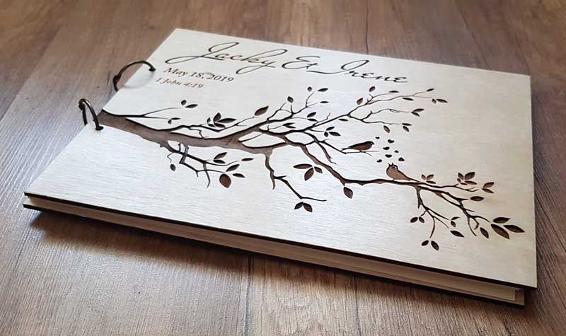 Personalized Engraved  Wooden  – Personalized Guest Book recenzja i cena