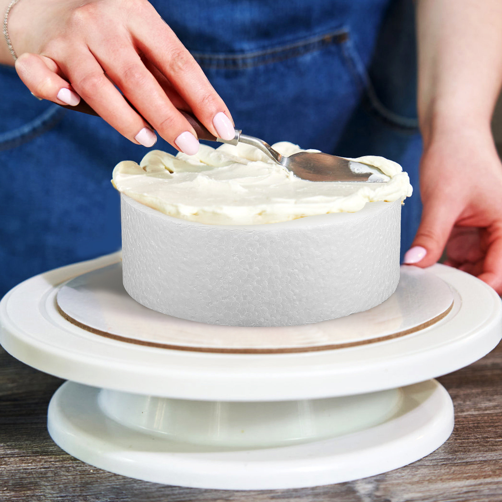 3Pcs DIY Round Cake Dummies Ba – Wedding Cake Supply recenzja i cena