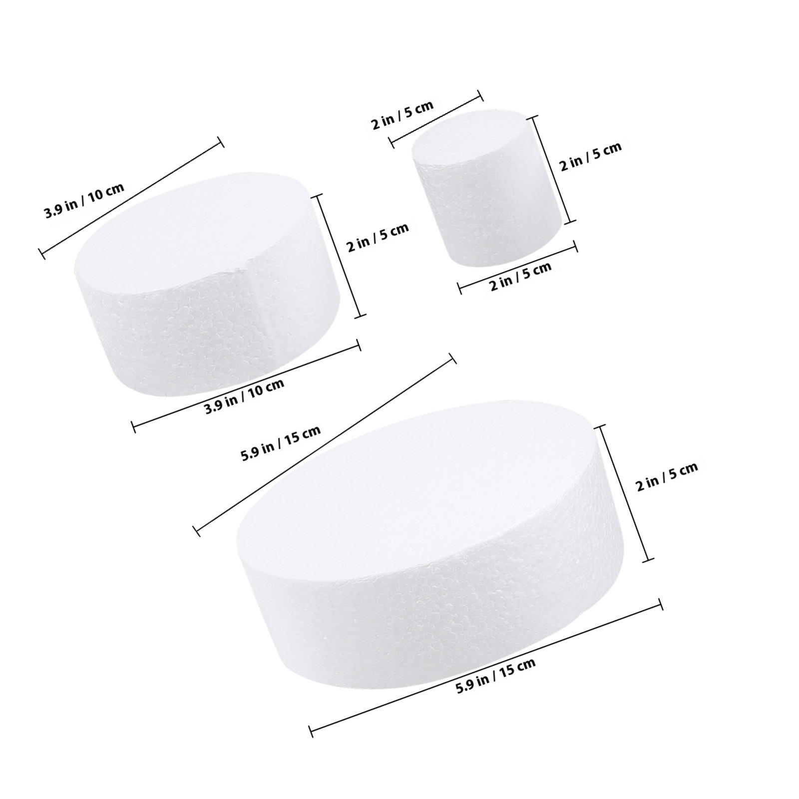 3Pcs DIY Round Cake Dummies Ba – Wedding Cake Supply recenzja i cena
