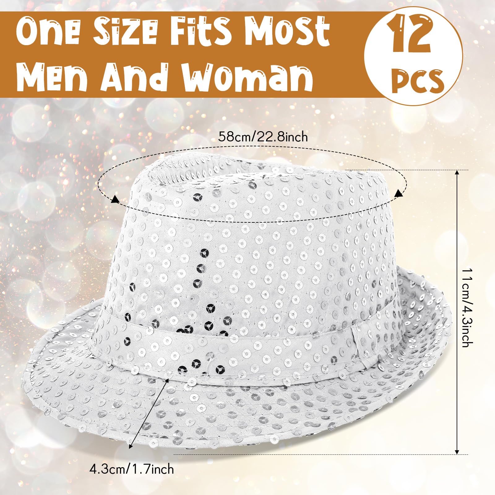 12-36Pcs Sequin Hats Bulk Glit – Wedding Supply Bulk recenzja i cena