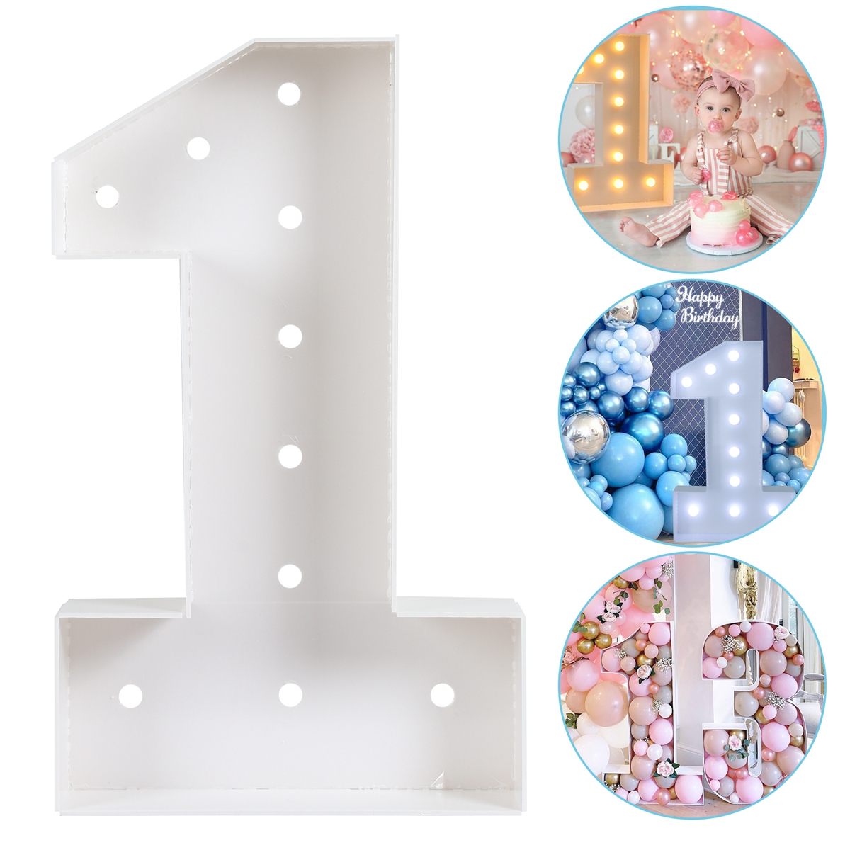 73cm Giant Figure White Warm L – Confetti Balloon Set recenzja i cena