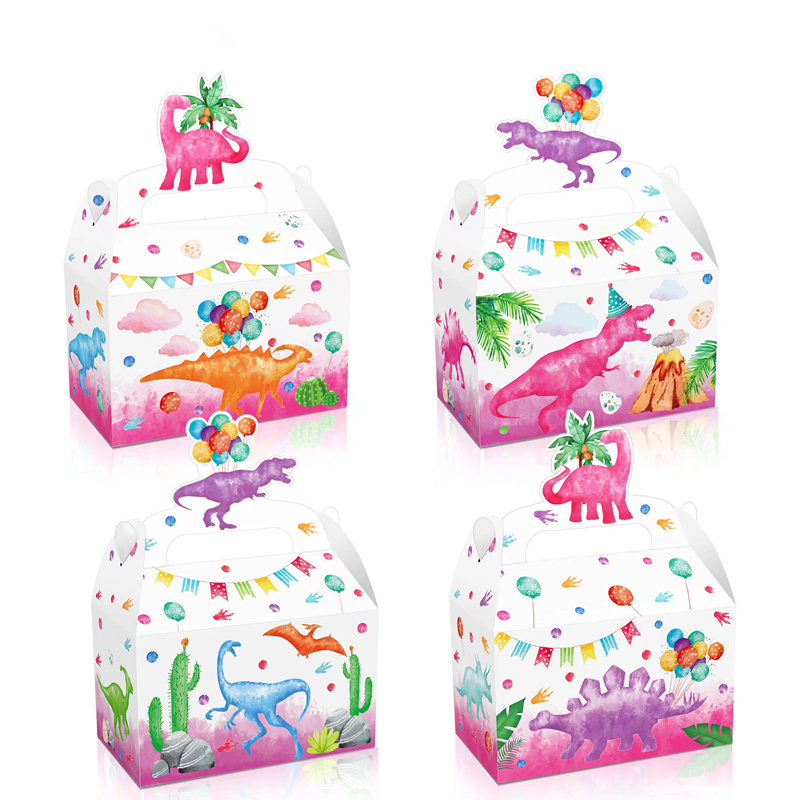 4/24Pcs Pink Dinosaur Candy Bo – Wedding Cake Supply recenzja i cena