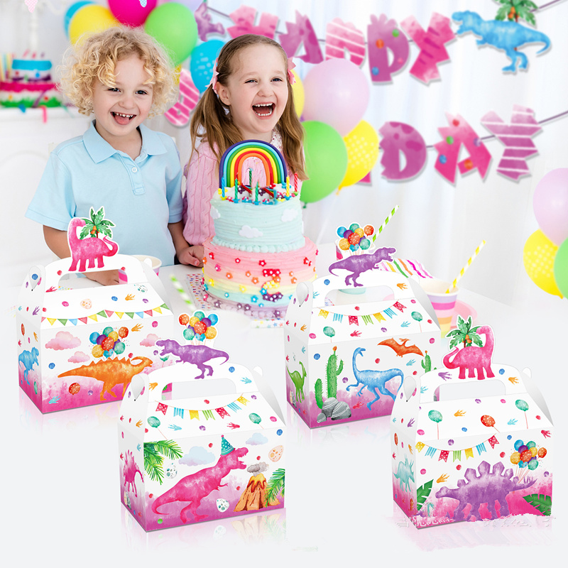 4/24Pcs Pink Dinosaur Candy Bo – Wedding Cake Supply recenzja i cena