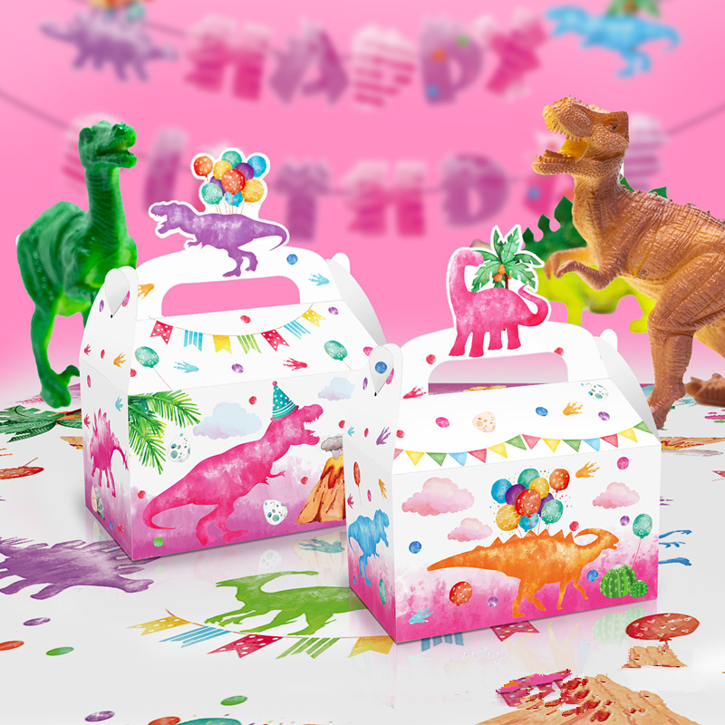 4/24Pcs Pink Dinosaur Candy Bo – Wedding Cake Supply recenzja i cena