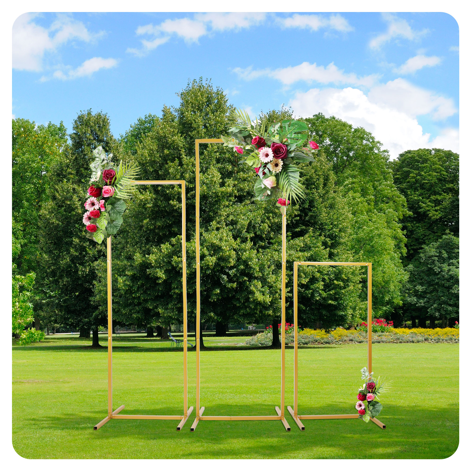 Wedding Arch Metal Iron Backdr – Confetti Balloon Set recenzja i cena