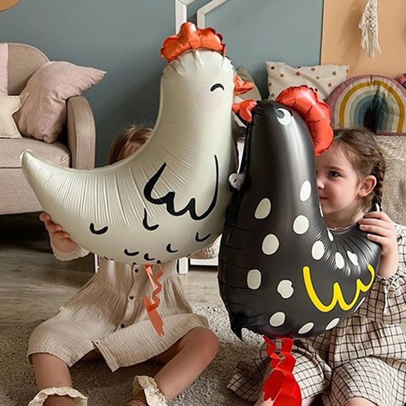 2Pcs Chicken-Shaped Aluminum F – Confetti Balloon Set recenzja i cena
