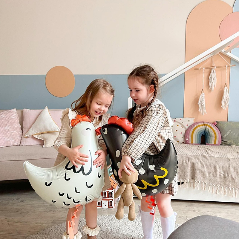 2Pcs Chicken-Shaped Aluminum F – Confetti Balloon Set recenzja i cena