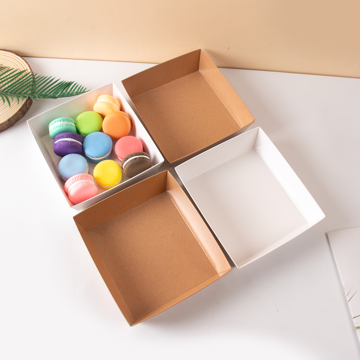 10pcs Kraft Paper Cake Dessert – Wedding Cake Supply recenzja i cena
