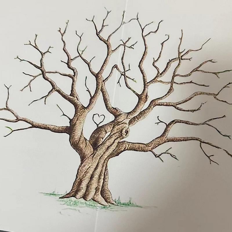 Wedding Fingerprint Tree Paint – Personalized Guest Book recenzja i cena