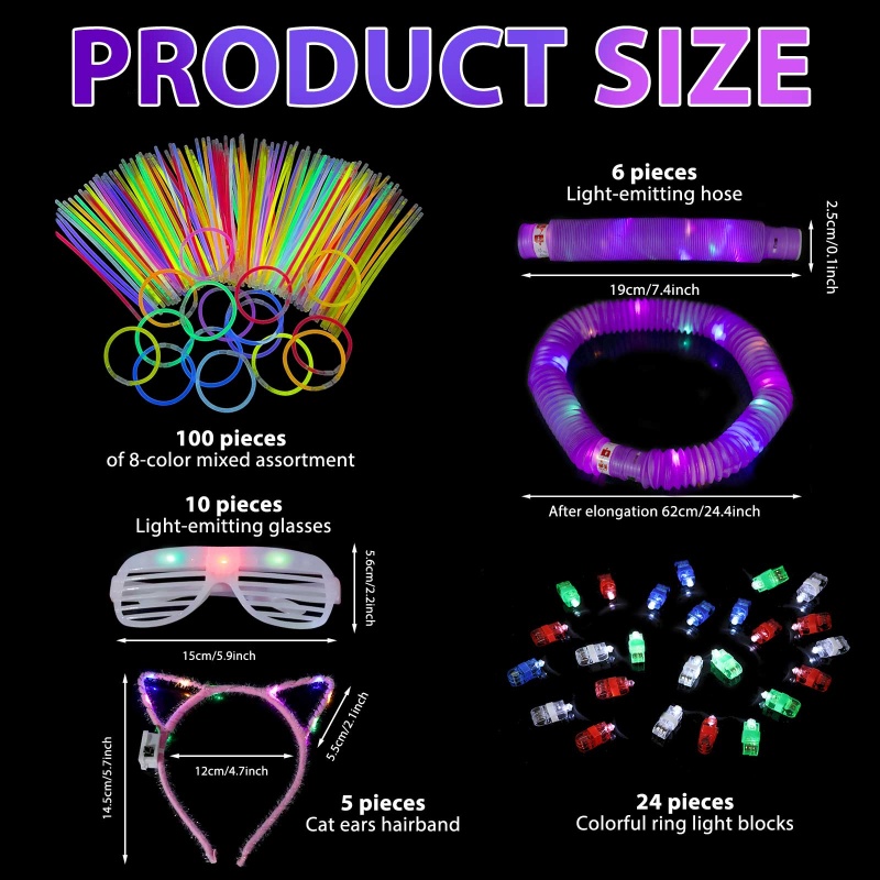145PCS Glow in The Dark Party  – Wedding Supply Bulk recenzja i cena