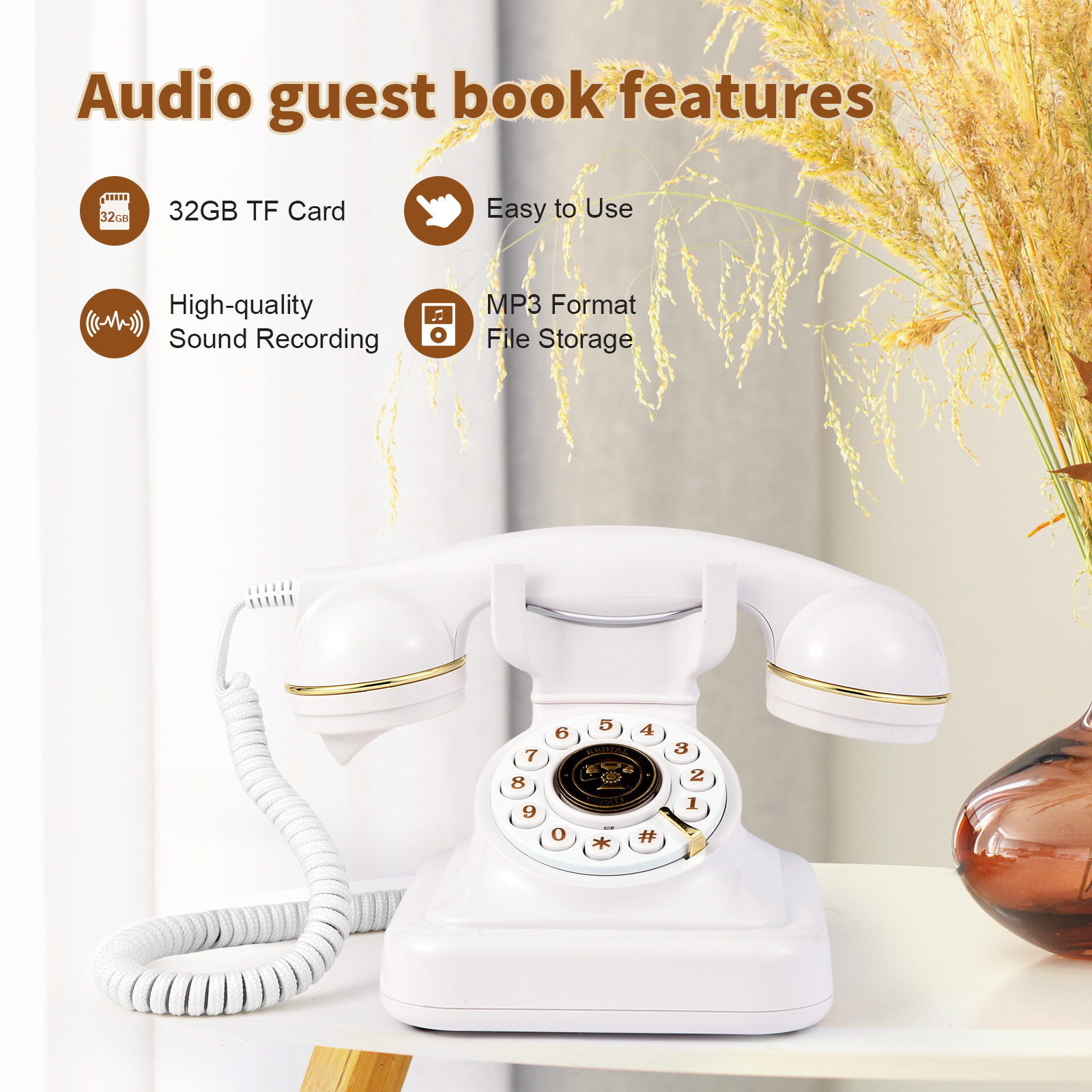 Audio message book phone weddi – Personalized Guest Book recenzja i cena