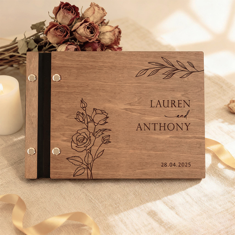 Personalized Wooden Wedding Gu – Personalized Guest Book recenzja i cena