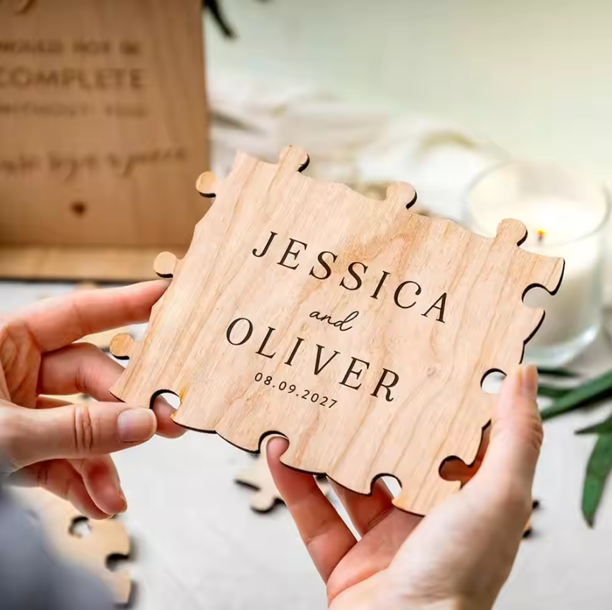 Rustic Wooden Personalized Wed – Personalized Guest Book recenzja i cena