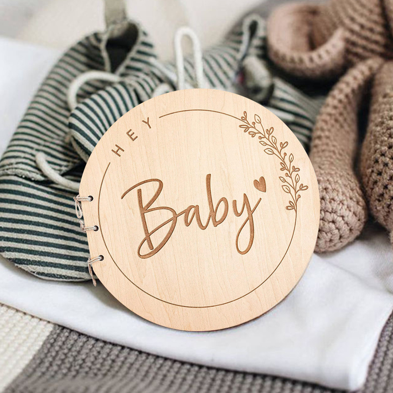 Wooden Circular Cover Message  – Personalized Guest Book recenzja i cena