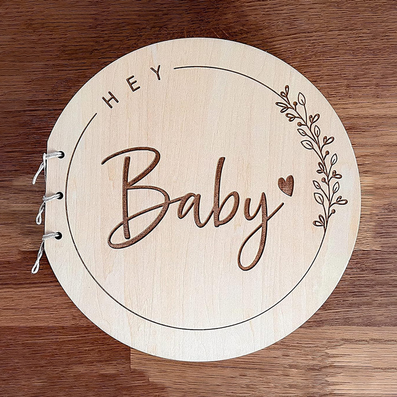 Wooden Circular Cover Message  – Personalized Guest Book recenzja i cena